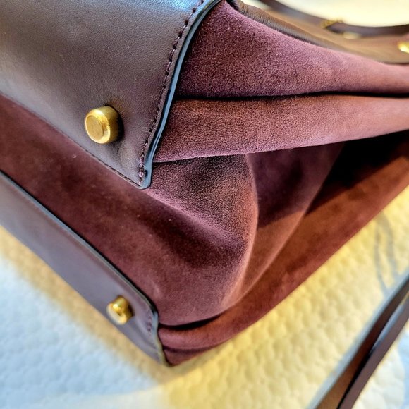 ❤️SOLD❤️ Coach Harmony Hobo Mixed Leather Suede - Picture 15 of 16